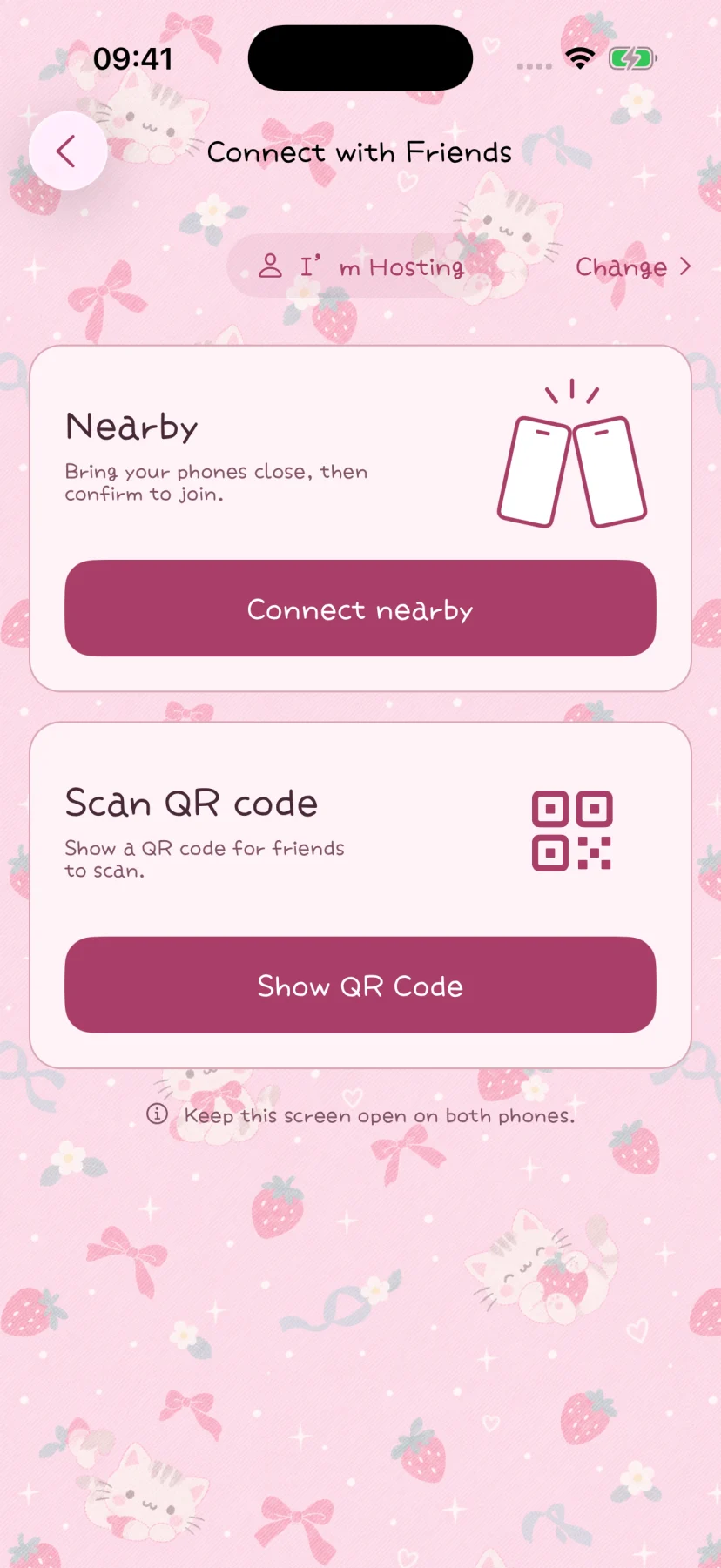 Start an in-person group check-in using a QR code or a tap