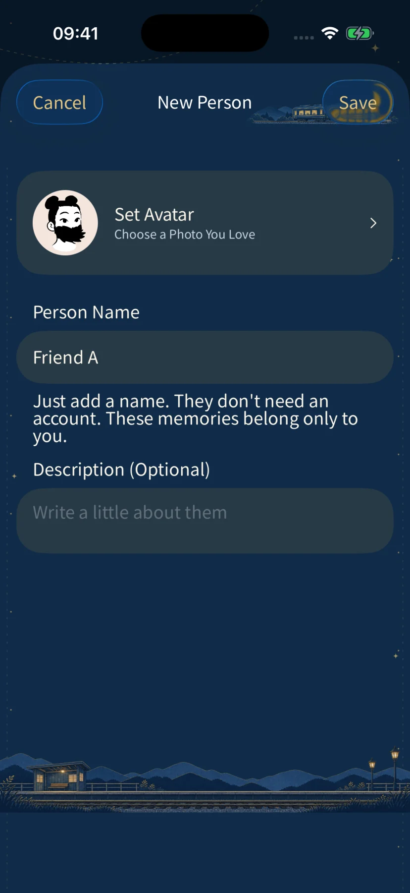 Create a collection for the fictional person Companion A