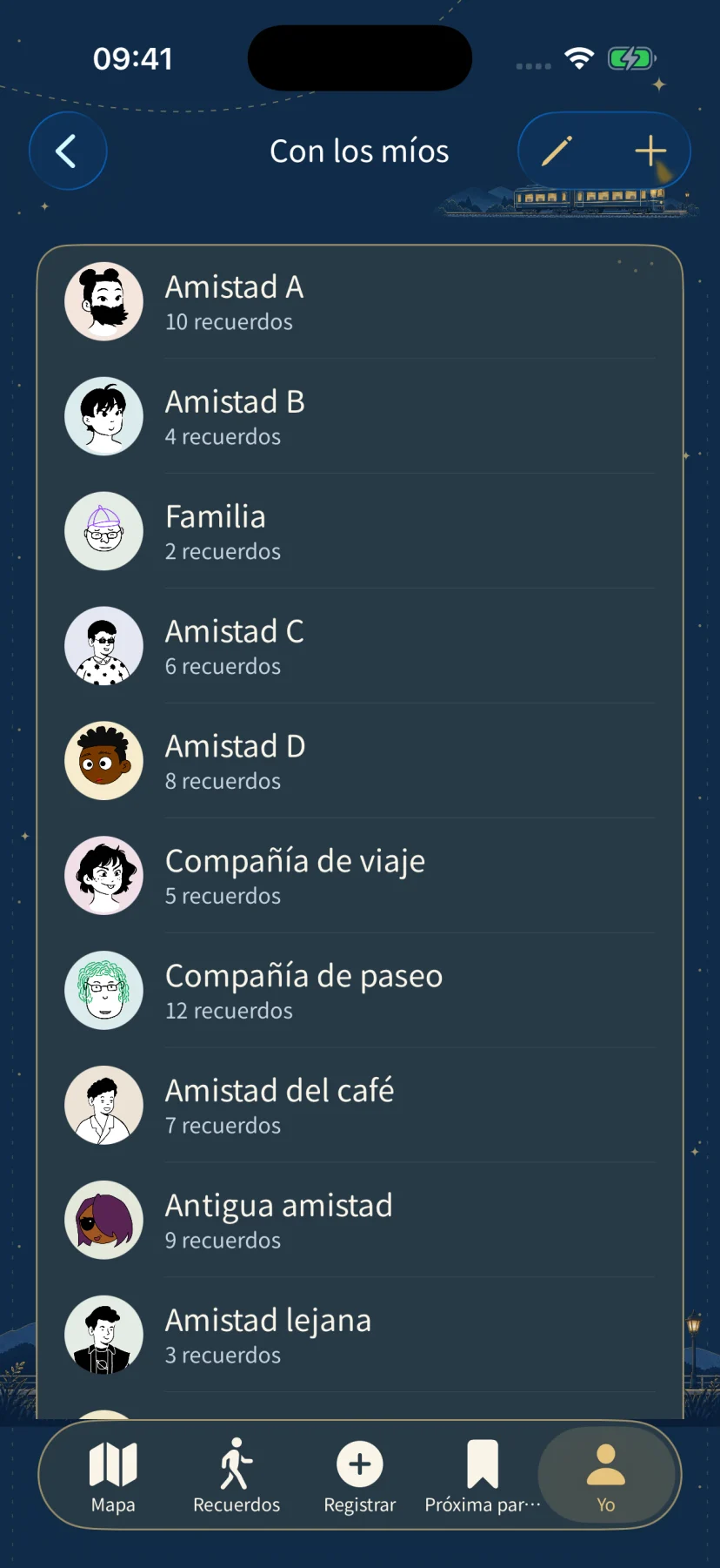 Lista de personas que contiene únicamente personajes ficticios
